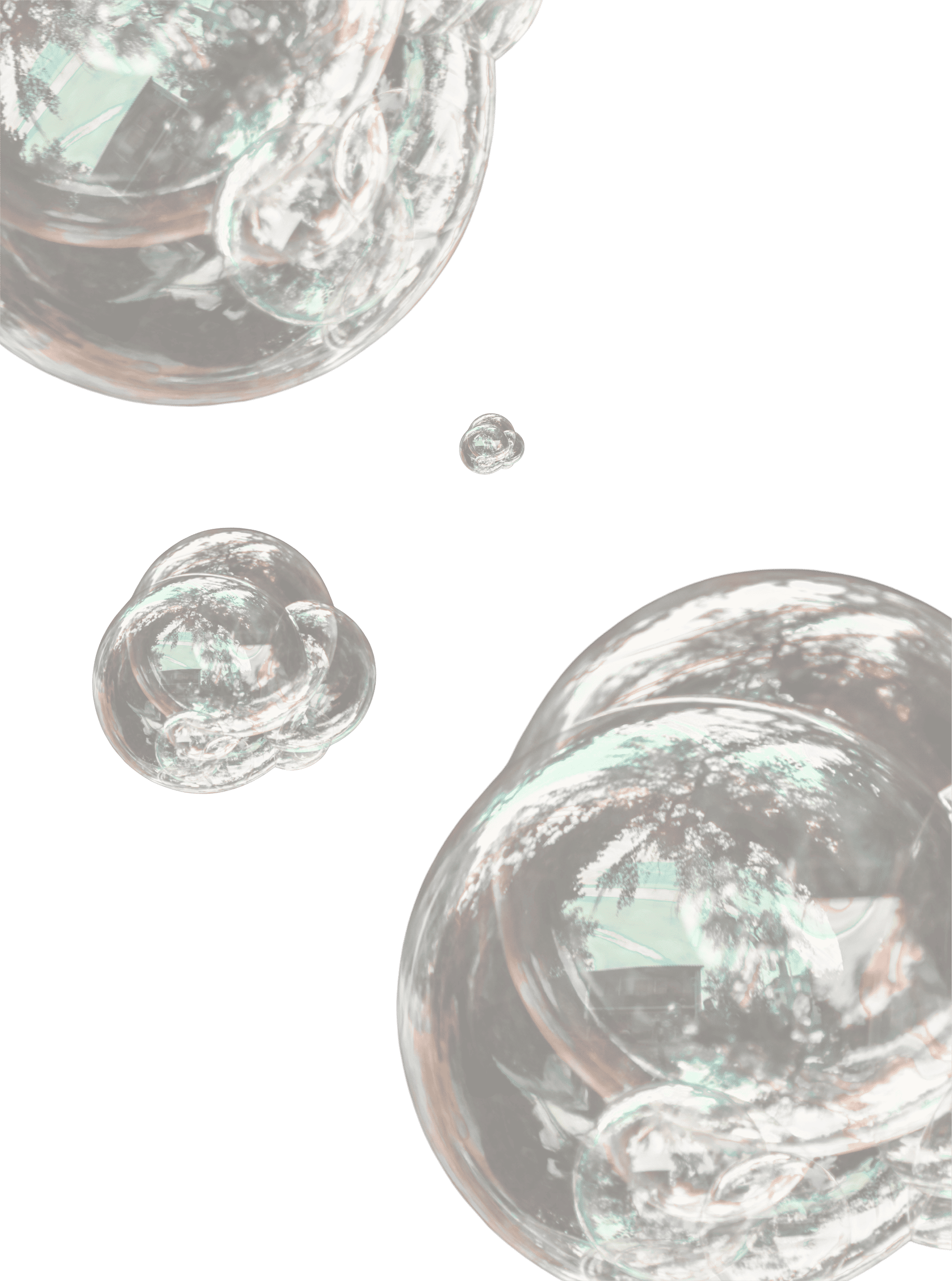 Close-up of water droplets on a transparent surface with a green background