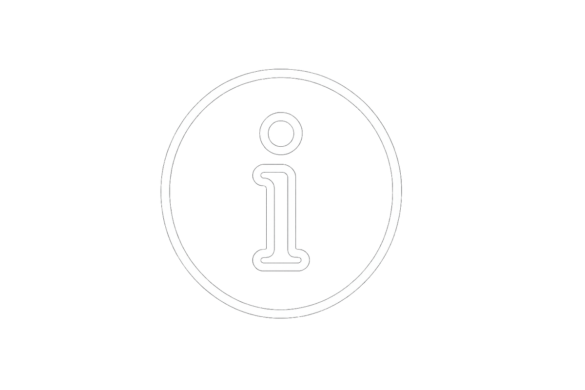 info centre icon white outline